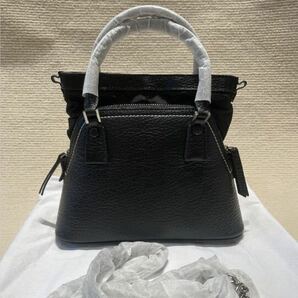 Maison Margiela ハンドバッグ メゾンマルジェラ 5AC マイクロ ショルダーバッグ ◆レザー/ブラック◆バッグ◆黒 の画像2