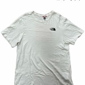 ザノースフェイス ノースフェイス THE NORTH FACE Tシャツ 半袖 ホワイト　半袖Tシャツ　Tシャツ　ロゴ入り　L