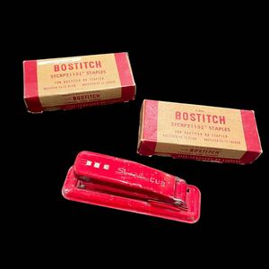 ビンテージ　ホチキス　文房具　セット　stapler 針つき　vintage stationery