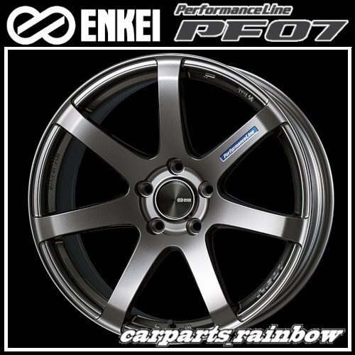 ★送料無料★ENKEI/エンケイ PerformanceLine PF07 17&#215;7.5J 5/114.3 +45★Dark Silver/ダークシルバー★新品 4本価格★