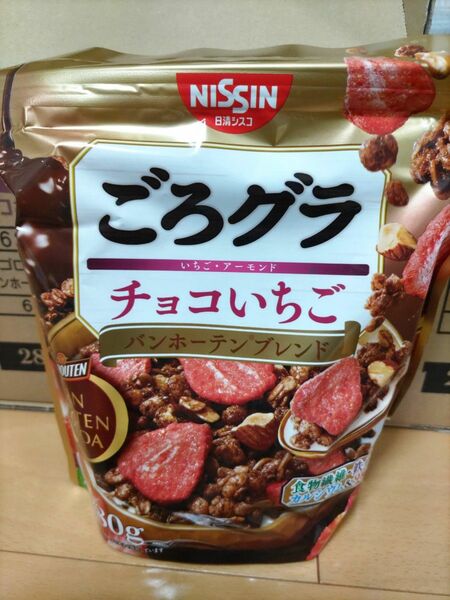 【未開封】11袋　日清シスコ ごろグラ チョコいちご　バンホーテン