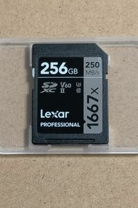  Lexar UHS-II V60 SDXCカード 256GB 