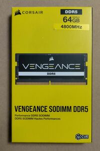 CORSAIR VENGEANCE DDR5 4800MHz ノートPC Sodimm　メモリー 　32GBx2 計64GB