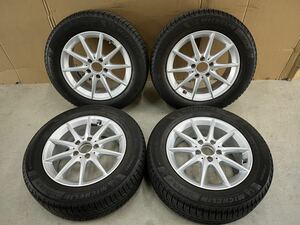 ■253 ベンツ W177 Aクラス等 社外品 16in6.5J+44 5穴 PCD112 ミシュラン X-ICE 3+ 205/60R16 2019年 バリ山 スタッドレスタイヤ