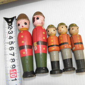 83 戦前 木製 軍用 トラック 兵隊 人形 / 玩具 自動車 戦争 日本軍 の画像9