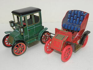 31 Masudaya tin plate Classic car automobile 2 point together / retro toy that time thing 