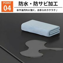 訳有 キッチンラック レンジ台 伸縮 レンジ上 キッチン収納 幅40～64cm レンジラック 大型レンジ対応 コンパクト シンプル KC-17WH WK-98_画像6