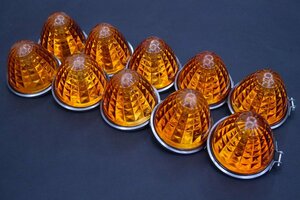 0 rare thing deco truck retro bus glass marker 10 piece set orange 18