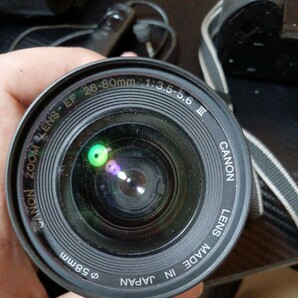 【ジャンク】Canon EOS kiss LENS EF 28-80mm 1:3.5-5.6 IIIキャノン イオス キス 一眼レフ フィルム カメラ ズーム レンズ パノラマの画像6