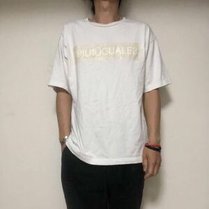 日本製1piu1uguale3 ウノ ピゥ ウノ ウグァーレ トレ　ボックスロゴTシャツ Ⅲ