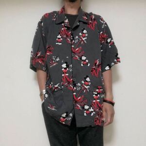 GU×UNDERCOVER GU undercover rayon Mickey pyjamas shirt L