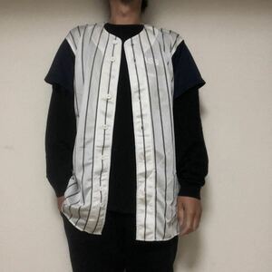 日本製レワードREWARDメッシュ　ベースボールシャツL