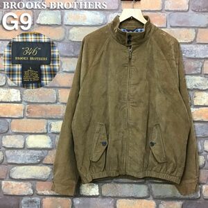 ★状態良好★【Brooks Brothers ブルックスブラザーズ】G9 細畝 コーデュロイ ドリズラージャケット スウィングトップ[メンズ L]茶 K2-779