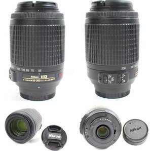 Y6168＃◆中古品◆NIKON ニコン デジタル一眼レフ D5000 ダブルズームキット AF-S DX NIKKOR 18-55mm / AF-S DX VR ZOOM-NIKKOR 55-200mm の画像7