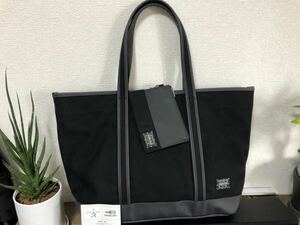 美品 ポーター トートバッグ L サイズ ボーイフレンドトート ポーチ付 PORTER GIRL 吉田カバン ポーターガール