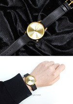 (専用箱なしの為大特価！)コモノ KOMONO 時計 (31)KOM-W2453腕時計 レディース ゴールド ブラック レザー (NPS)(YA)_画像3