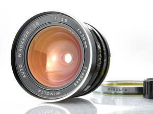 【動作良好】ミノルタ MINOLTA Auto W.ROKKOR-SG 28mm F3.5 広角単焦点レンズ オールドレンズ #277