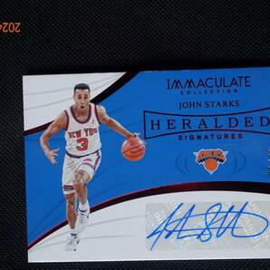 John Starks 2018-19 Panini Immaculate Collection   Heralded Signatures #01/25!!の画像1