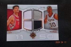 Yao Ming/David Robinson 2007-08 Ultimate Collection Match Ups #73/99