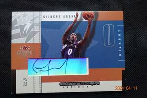 Gilbert Arenas 2003-04 Fleer Genuine Insider Genuine Autograph Insider