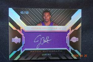 Javaris Crittenton 2007-08 UD Black Materials Autographs #45/50