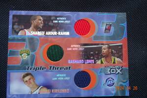 S.A.Rahim/R.Lewis/A.Kirilenko 2004-05 Topps Luxury Box Triple Threat Relics #199/450