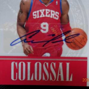 Andre Iguodala 2010 Playoff National Treasures Colossal Jersey Numbers Signatures#17/49の画像2