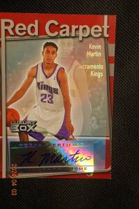 Kevin Martin 2004-05 Topps Luxury Box Red Carpet Autographs #122/135