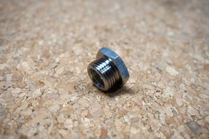 【 たこFACTORY 】ステンレス製 O2センサー変換アダプター　18mm→12mm シグナスX等に