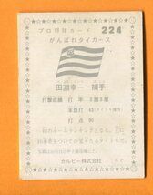 カルビー1975年 No224 首位攻防戦シリーズ 田淵幸一（阪神）_画像2