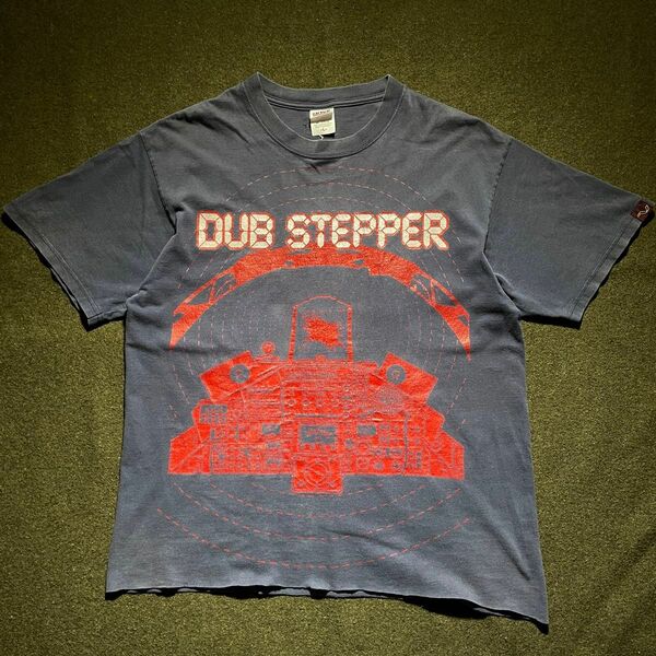 90s anvil DUB STEPPER プリントTシャツ　L フェードカラー