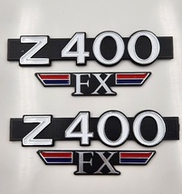 Z400 FX 新品 サイドカバー シルバーエンブレム セット 検/Z550FX GPZ χ Z400GP Z1 Z2 MK2 Z1R XJ XJR CBX GS ヨシムラ BEET 当時物 旧車_画像1