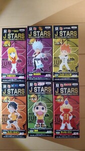 J STARS ワールドコレクタブルフィギュア vol.3 3種 vol.4 3種 6種セット ルフィ.風助ラッキーマン.ジャガージュンイチひばり銀時.ワーコレ