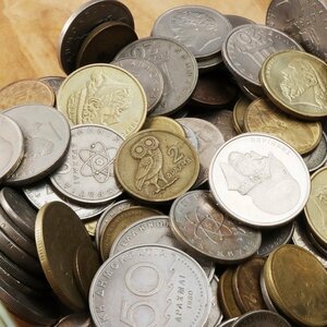 y_7) ギリシャ　硬貨　コイン　ドラクマ　 1.140g　drachma　◯まとめて◯　大量