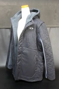 OAKLEY オークリー メンズ 2wayスリーブ 中綿ジャケット パデッドベスト 裏ボア FOA402870/UNEVEN PUFF JACKET 3.0 ブラック サイズM