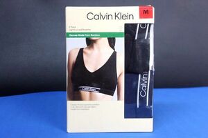 カルバンクライン レディース スポーツブラ 2枚セット ブラック サイズM Calvin Klein BAMBOO BRALETTE★送料510円