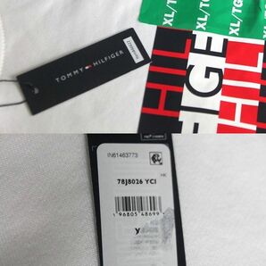 トミーヒルフィガー メンズ パーカー ホワイト サイズXL TOMMY HILFIGER★送料520円の画像3