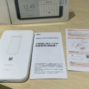 【102327】美品☆ au Galaxy 5G Mobile Wi-Fi SCR01 モバイルルーター 利用制限〇 初期化済み☆ の画像6