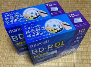 録画用BD-R DL 4倍速 10枚 BRV50WPE.10S ２セット計20枚　台湾製　マクセル maxell ブルーレイ 