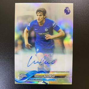 2018-19 Topps Chrome EPL Marcos Alonso Auto Chelsea 直筆サインカード マルコス・アロンソ