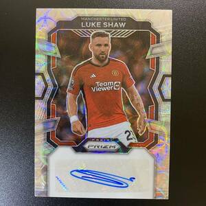 2023-24 Panini Prizm EPL Silver Choice Luke Shaw Auto Manchester United 直筆サインカード ルーク・ショー