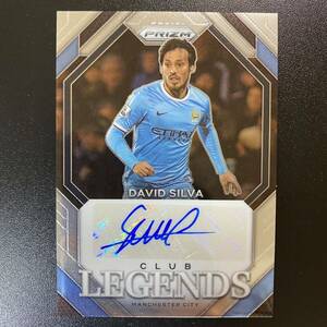 2023-24 Panini Prizm EPL David Silva Legends Auto Manchester City 直筆サインカード ダビド・シルバ