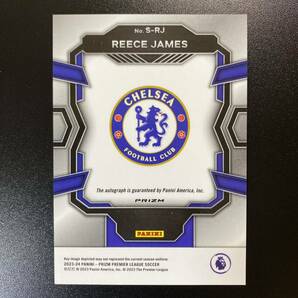 2023-24 Panini Prizm EPL Silver Choice Reece James Auto Chelsea 直筆サインカード リース・ジェームズの画像2