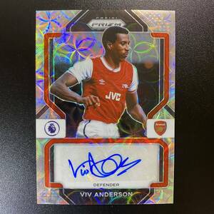 2022-23 Panini Prizm EPL Silver Choice Viv Anderson Autograph Arsenal 直筆サインカード ヴィヴ・アンダーソン