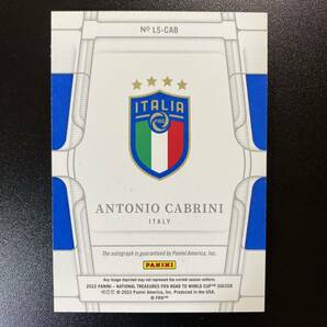 2022 Panini National Treasures World Cup Auto Antonio Cabrini /99 直筆サインカード アントニオ・カブリーニの画像2