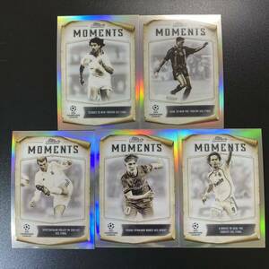 2022-23 Topps Finest Moments SLIVER ALL SET GAVI Kluivert Zidane Inzaghi Rijkaard FM1-5