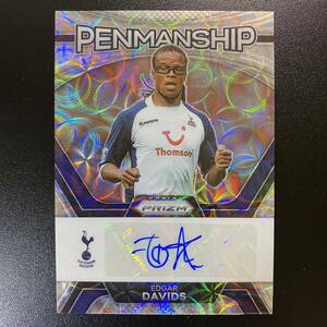 2023-24 Panini Prizm EPL Silver Choice Edgar Davids Penmanship Auto Tottenham Hotspur 直筆サインカード エドガー・ダーヴィッツ