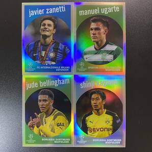 2022-23 Topps Chrome UEFA Insert 1959 香川真司 Jude Bellingham Javier Zanetti 4枚セットの画像1