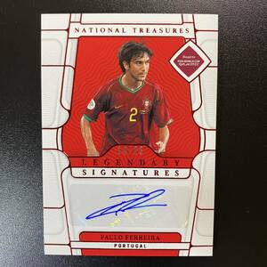 2022 Panini National Treasures Cup World Cup Auto Paulo Ferreira /25 рукописная карта знака Пол Ферра