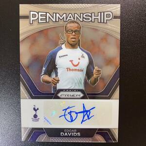 2023-24 Panini Prizm EPL Edgar Davids Penmanship Auto Tottenham Hotspur 直筆サインカード エドガー・ダーヴィッツ